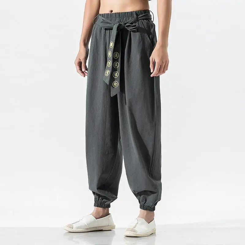 Pantalons sarouel streetwear, boutique en ligne, bas d'entraînement de rue, vêtements traditionnels chinois pour hommes, Kungfu, grande taille, 5XL