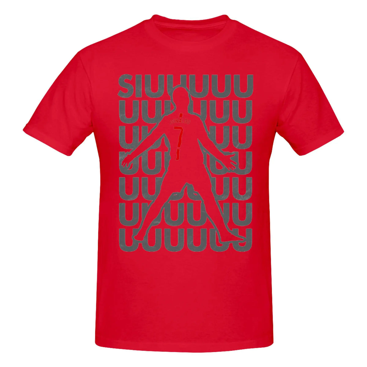 Siuuuuuu Cristianos Ronaldos Cr7s Football T-Shirts Men Women Cotton Tee Shirt Crew Neck Short Sleeve T Shirt Original Clothing