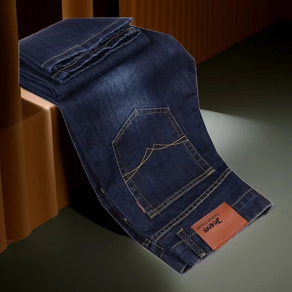New Men Classic Jeans Jean Homme Pantalones Hombre Men Mannen Soft Black Biker Masculino Denim Overalls Mens Pants Size 28-40
