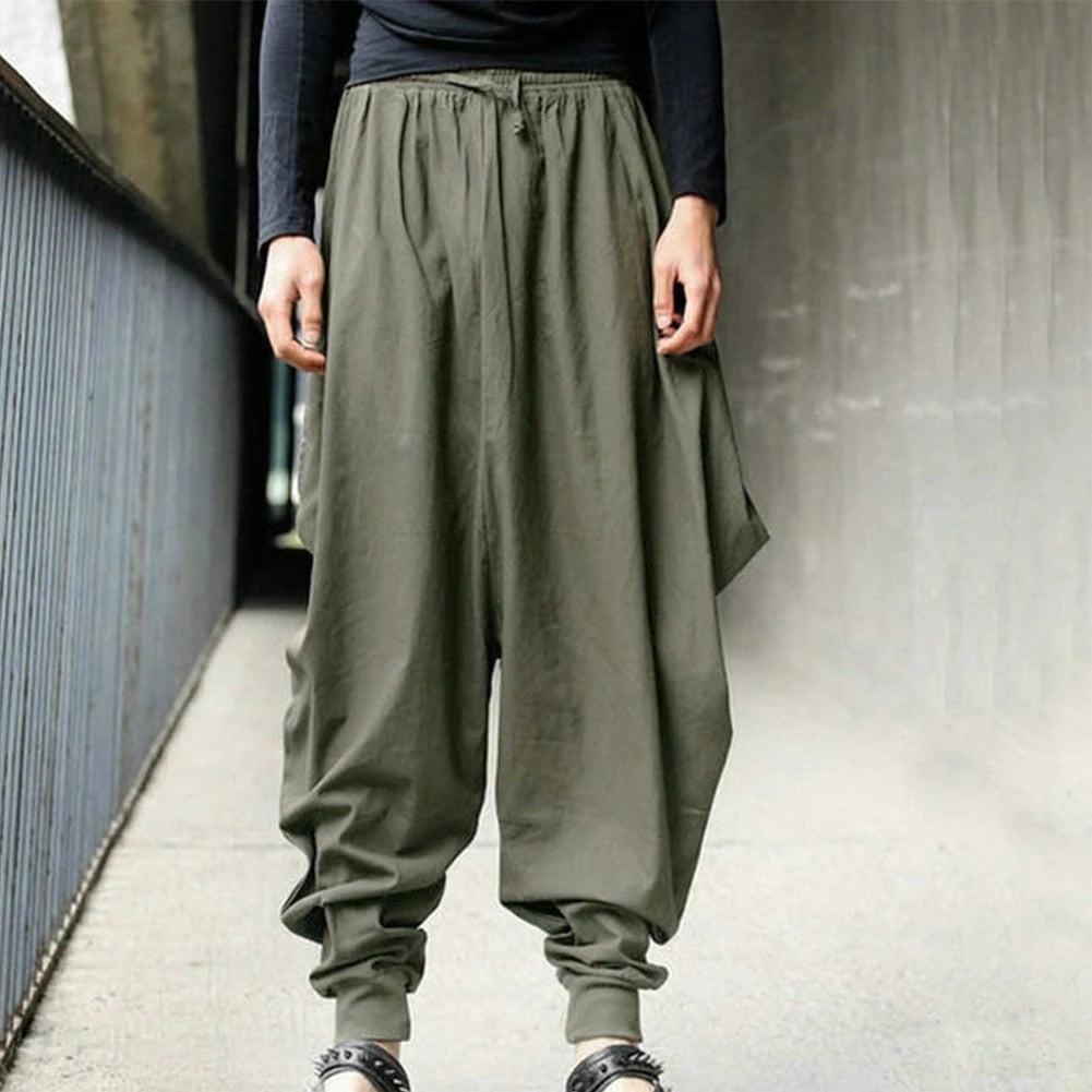 Pantalons pour hommes, vente chaude, pantalons japonais amples de haute qualité, pantalons Hakama personnalisés et lisses