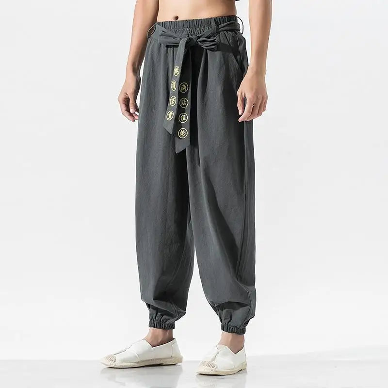 Pantalons sarouel streetwear, boutique en ligne, bas d'entraînement de rue, vêtements traditionnels chinois pour hommes, Kungfu, grande taille, 5XL