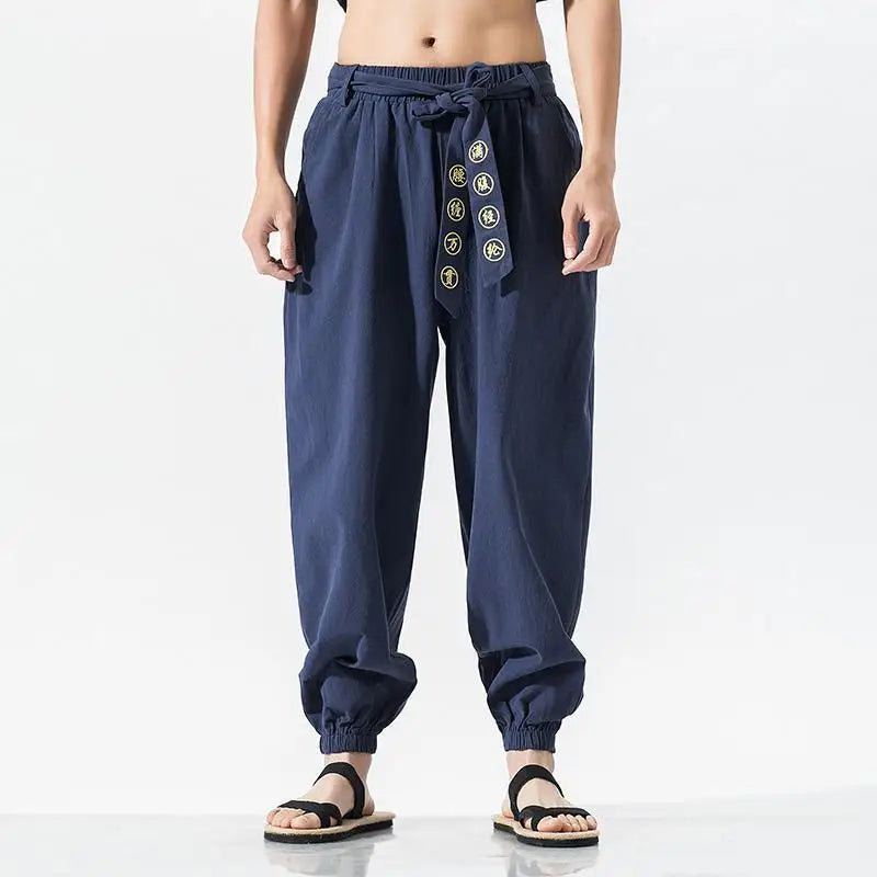 Pantalons sarouel streetwear, boutique en ligne, bas d'entraînement de rue, vêtements traditionnels chinois pour hommes, Kungfu, grande taille, 5XL