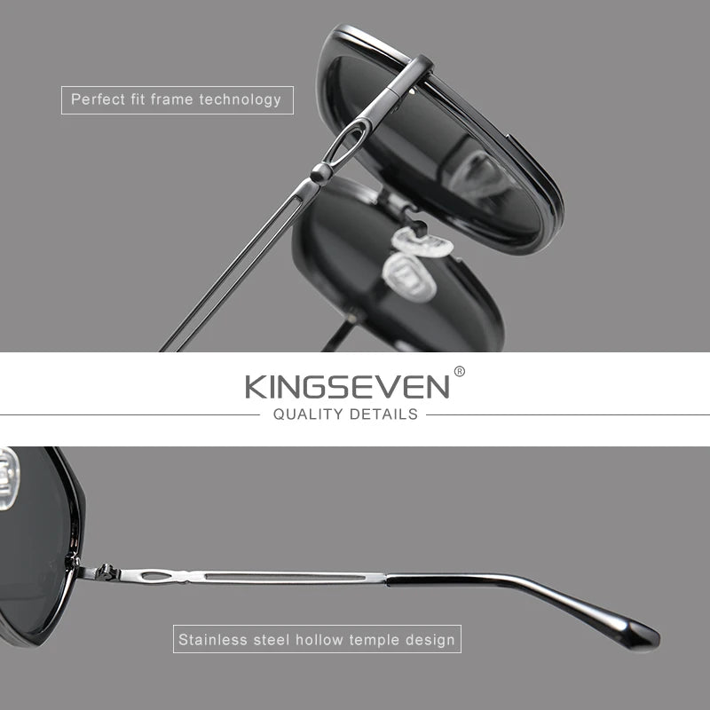 KINGSEVEN Women's Sunglasses Gradient Polarized Lens Luxury Design Ladies Elegant Lunette De Soleil Femme