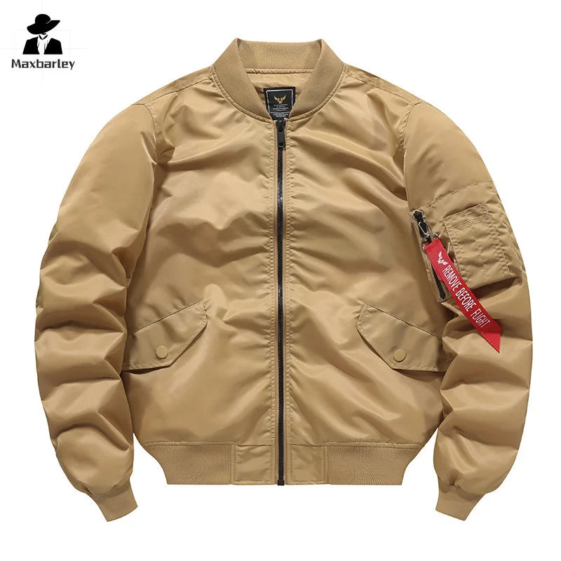 MA1 MA-1 Cargo Jacket Men's Spring Retro Fashion Loose Baseball Suit Coat Unisex Street Harajuku Multicolor Cargo Jacket