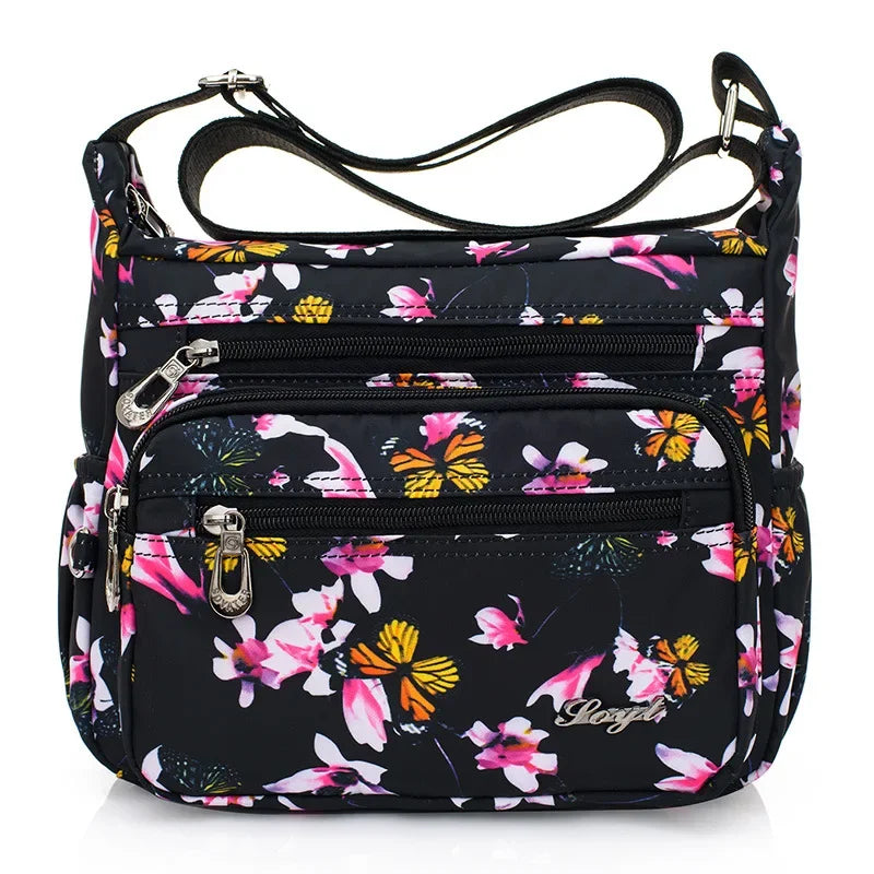 Women Casual Bolsos Messenger Bag Waterproof Nylon Shoulder Bag Large Capacity Mom Handbags Tote Crossbody Pack Sac A Main Purse
