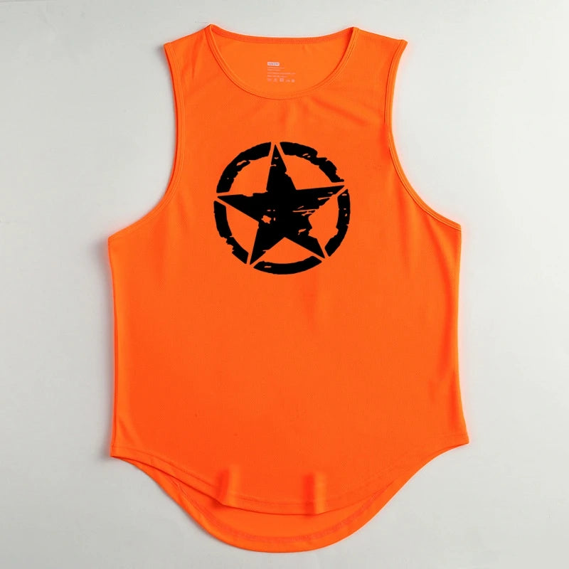 Men's Clothing Gym Quick-drying Sportswear T Shirt For Men Summer Fitness Tank Tops Male Mesh Basketball Sleeveless Shirt Vest