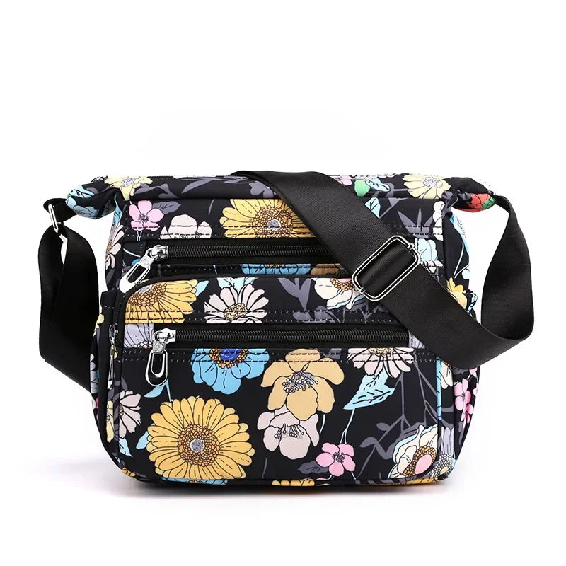 Women Casual Bolsos Messenger Bag Waterproof Nylon Shoulder Bag Large Capacity Mom Handbags Tote Crossbody Pack Sac A Main Purse