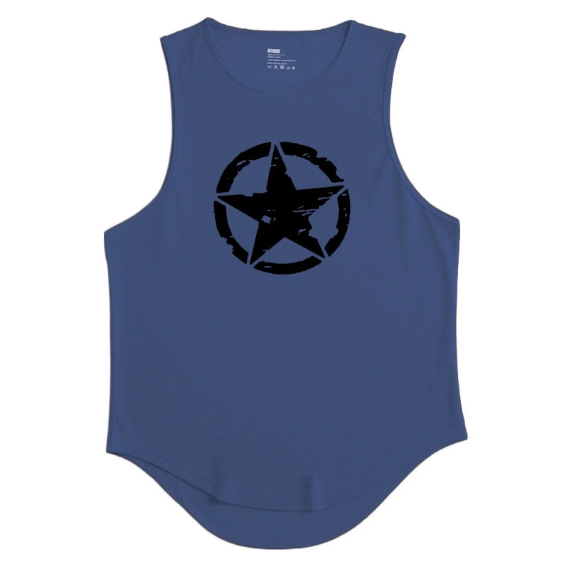 Men's Clothing Gym Quick-drying Sportswear T Shirt For Men Summer Fitness Tank Tops Male Mesh Basketball Sleeveless Shirt Vest