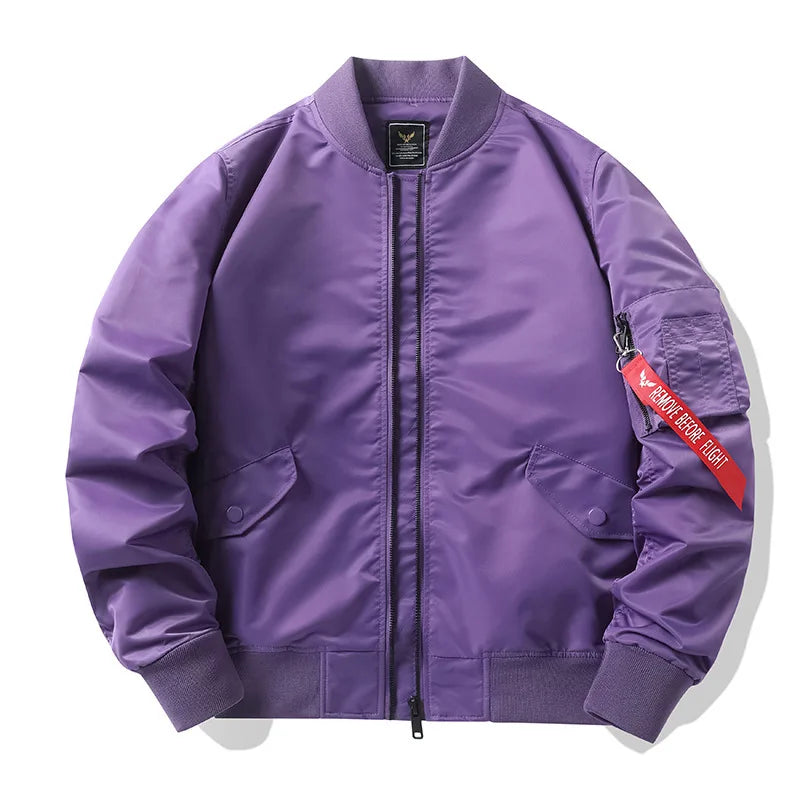 MA1 MA-1 Cargo Jacket Men's Spring Retro Fashion Loose Baseball Suit Coat Unisex Street Harajuku Multicolor Cargo Jacket