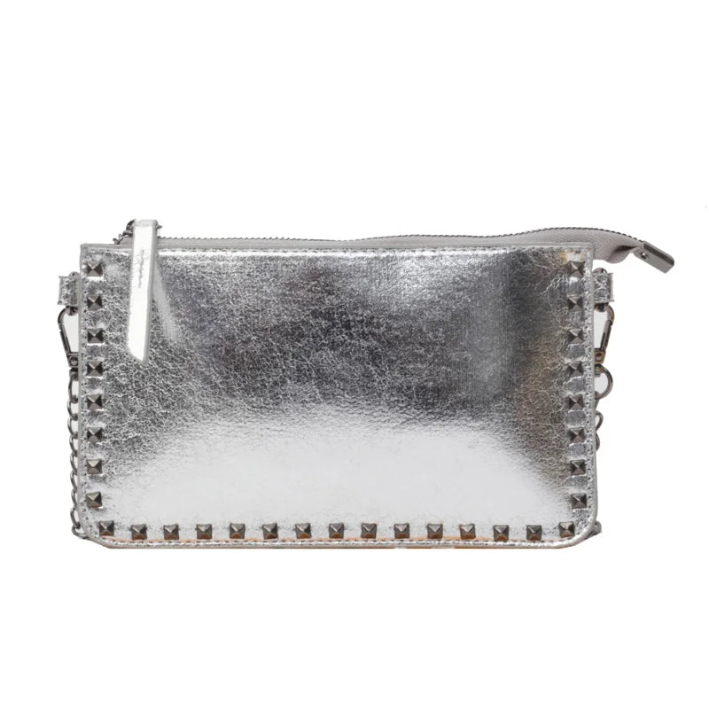 Sacs à bandoulière de couleur unie pour femmes, porte-monnaie à chaîne pour téléphone portable, sac messager à bandoulière tendance