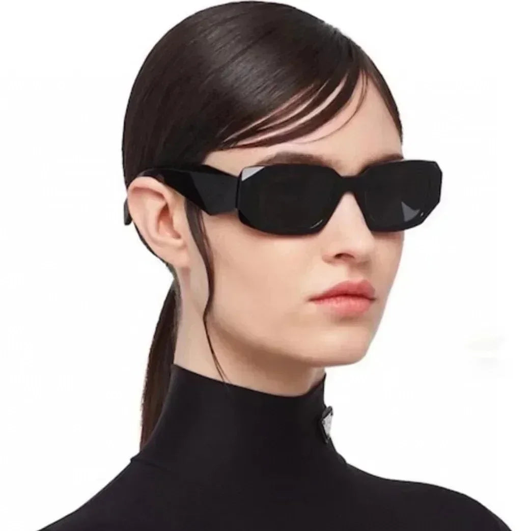Wholesale Lunette fashion logo Retro Square Shades Sunglasses Women 2023 Luxury Brand Name Designer Sun Glasses For Ladies