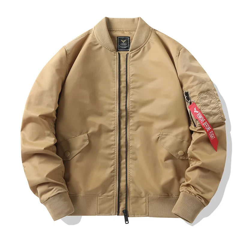 MA1 MA-1 Cargo Jacket Men's Spring Retro Fashion Loose Baseball Suit Coat Unisex Street Harajuku Multicolor Cargo Jacket
