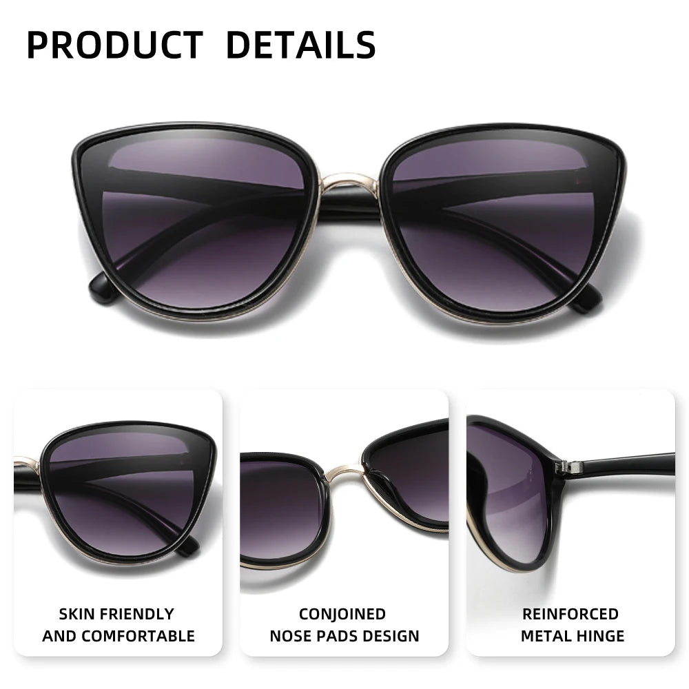 Women Sunglasses Triangle Frame Shades for Lady Retro Sun Glasses Accessories UV 400 Protection Lunette De Soleil Femme