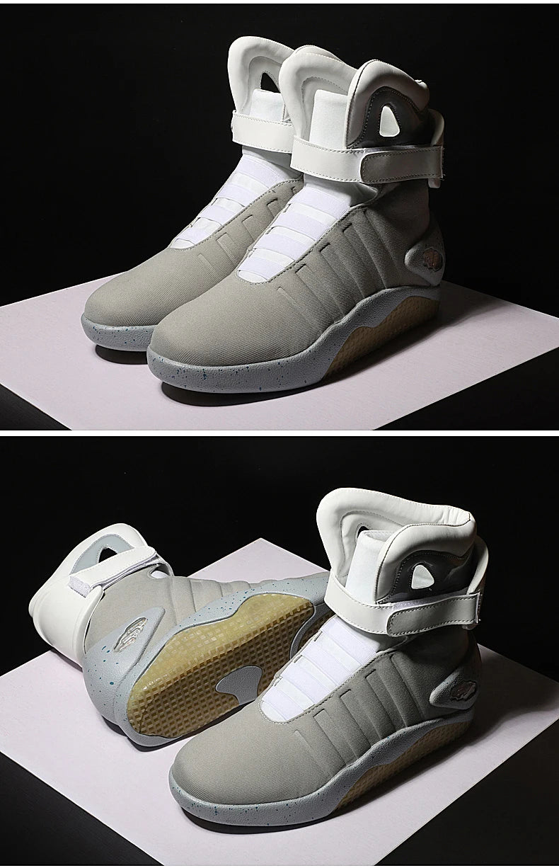 Chaussures Air New pour hommes, bottes Retour vers le futur, chaussures montantes, baskets, bottines Chelsea, mocassins montants, bottes, chaussures vulcanisées