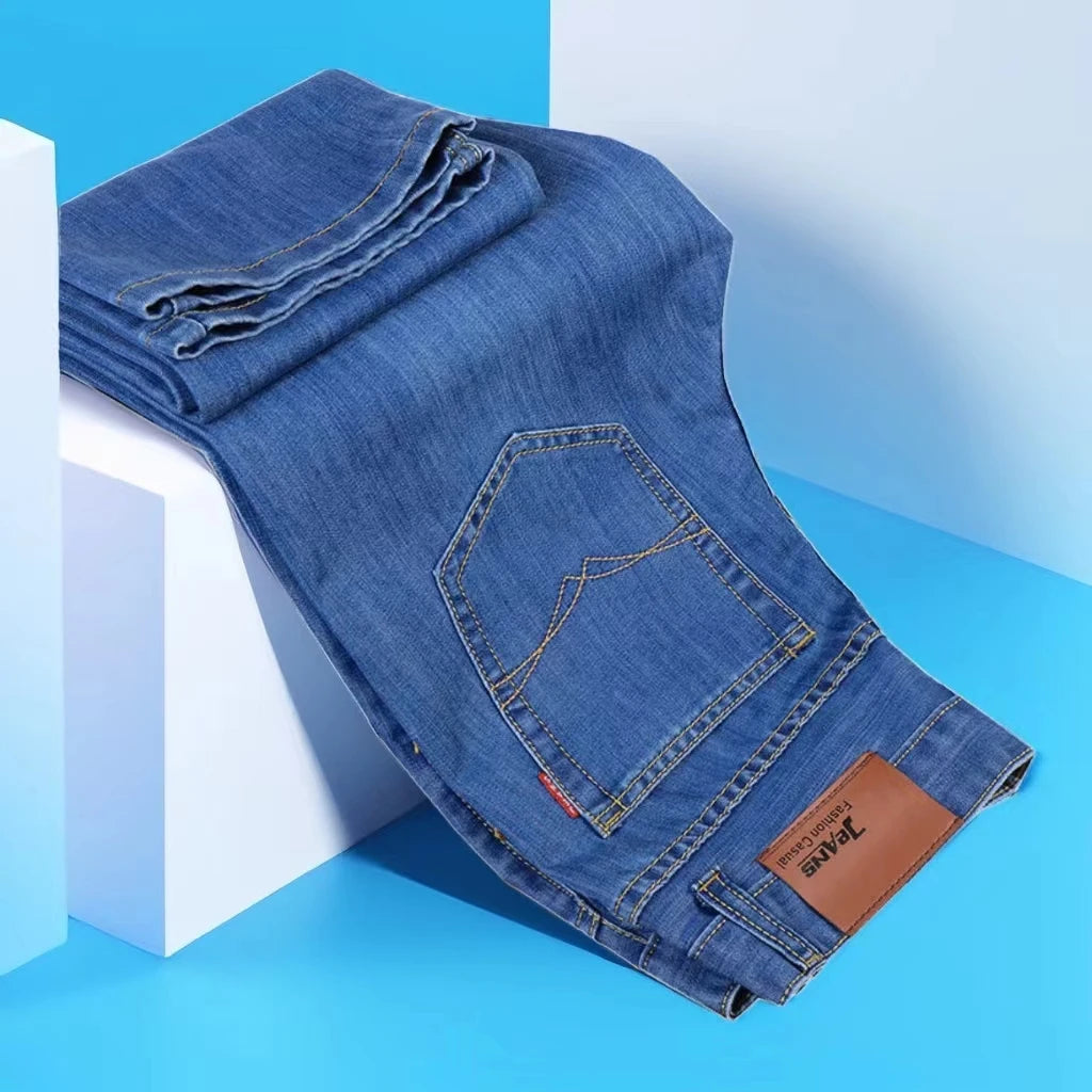 New Men Classic Jeans Jean Homme Pantalones Hombre Men Mannen Soft Black Biker Masculino Denim Overalls Mens Pants Size 28-40