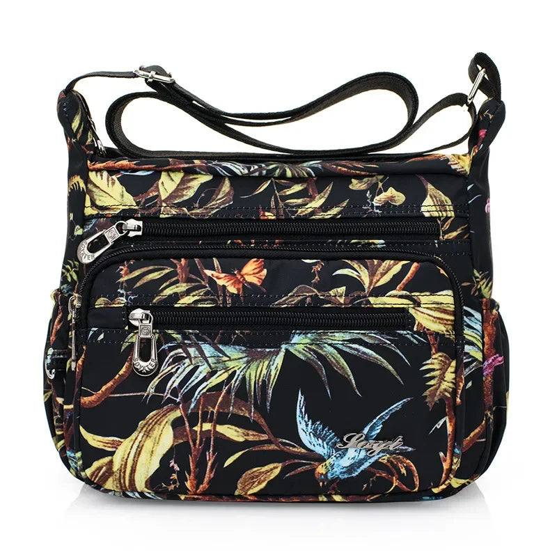 Women Casual Bolsos Messenger Bag Waterproof Nylon Shoulder Bag Large Capacity Mom Handbags Tote Crossbody Pack Sac A Main Purse