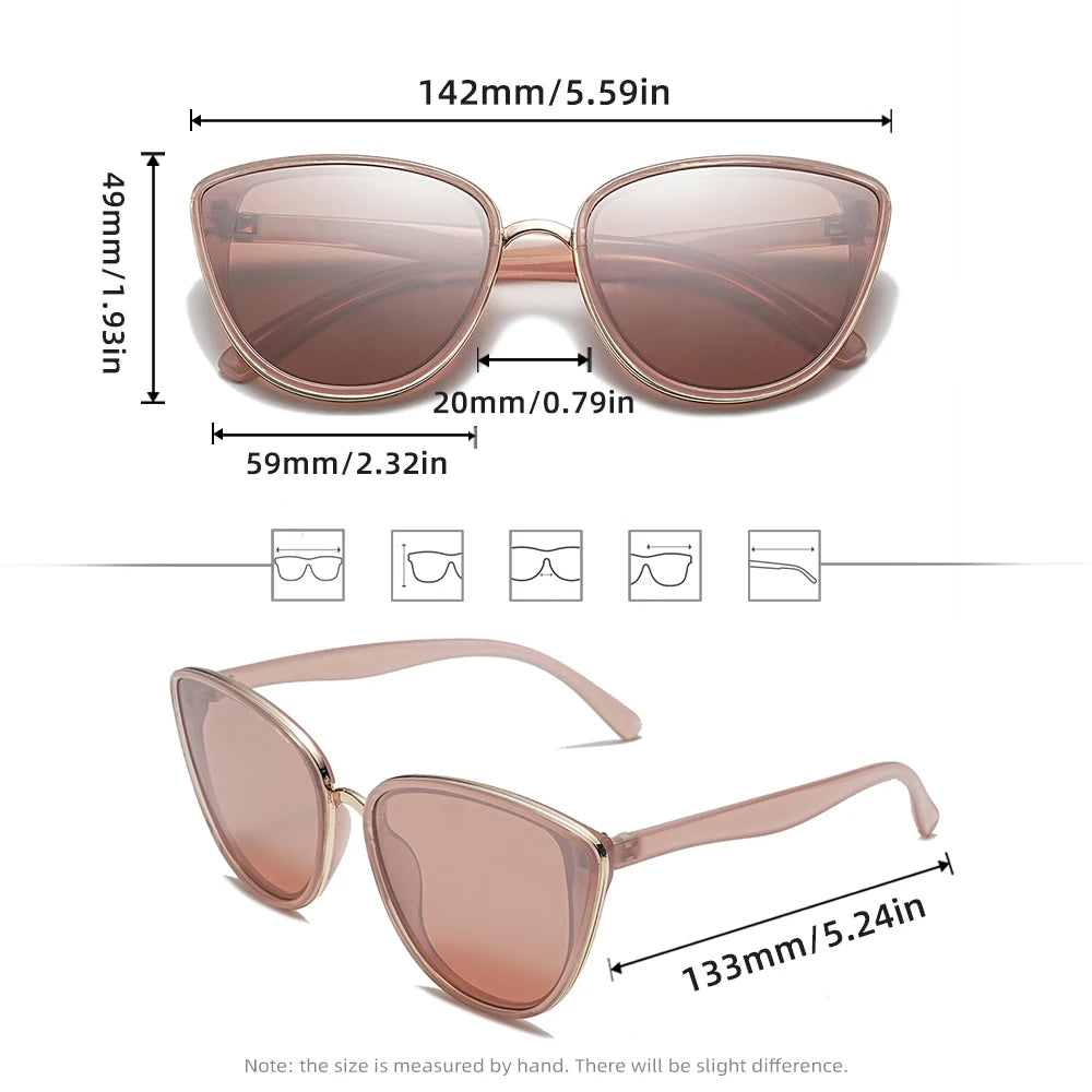 Women Sunglasses Triangle Frame Shades for Lady Retro Sun Glasses Accessories UV 400 Protection Lunette De Soleil Femme