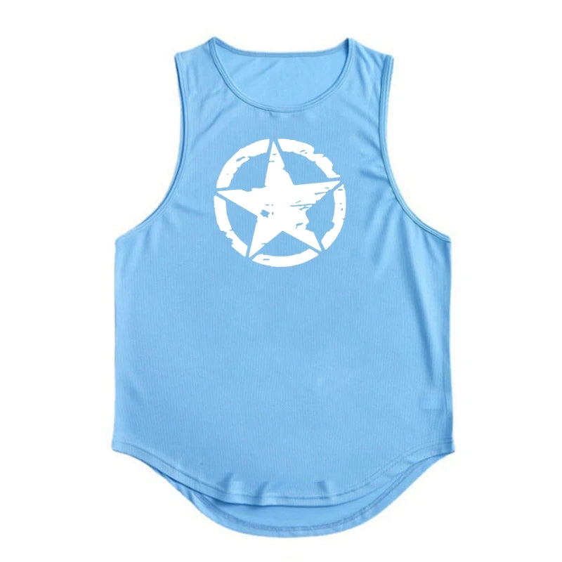 Men's Clothing Gym Quick-drying Sportswear T Shirt For Men Summer Fitness Tank Tops Male Mesh Basketball Sleeveless Shirt Vest