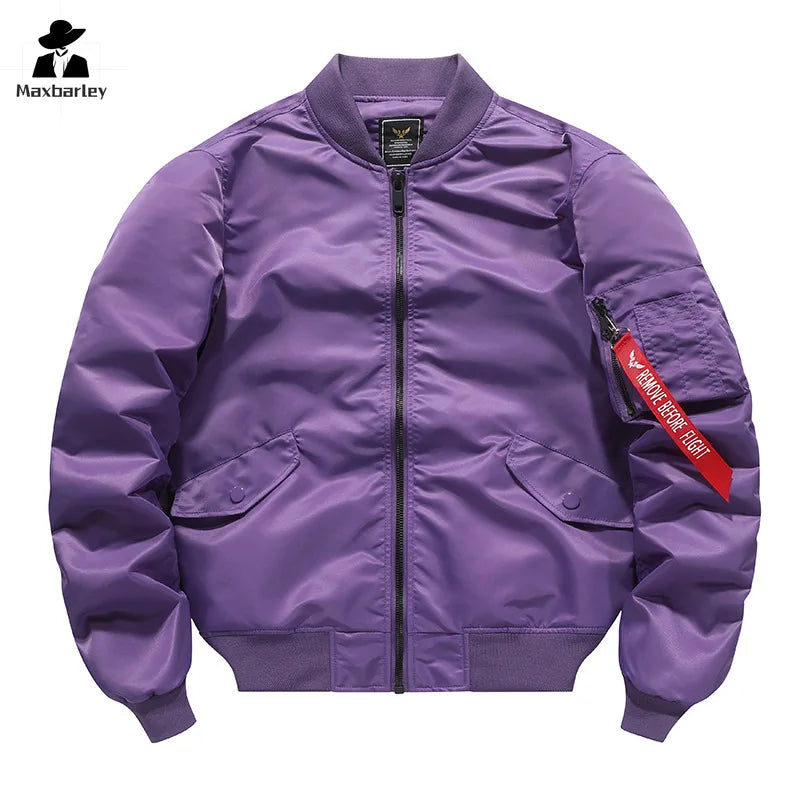 MA1 MA-1 Cargo Jacket Men's Spring Retro Fashion Loose Baseball Suit Coat Unisex Street Harajuku Multicolor Cargo Jacket