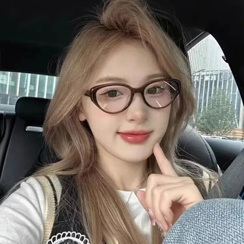 Fashion Cat Eye Minus Sight Eyeglasses New Trend High Definition Myopia Glasses Anti blue Light Spetacle Computer Eyewear