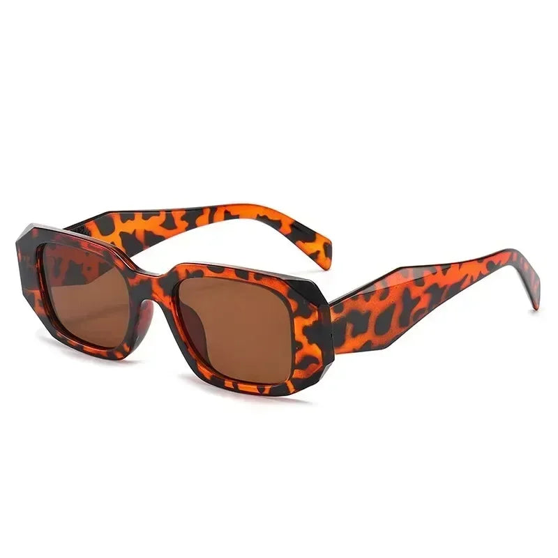 Wholesale Lunette fashion logo Retro Square Shades Sunglasses Women 2023 Luxury Brand Name Designer Sun Glasses For Ladies