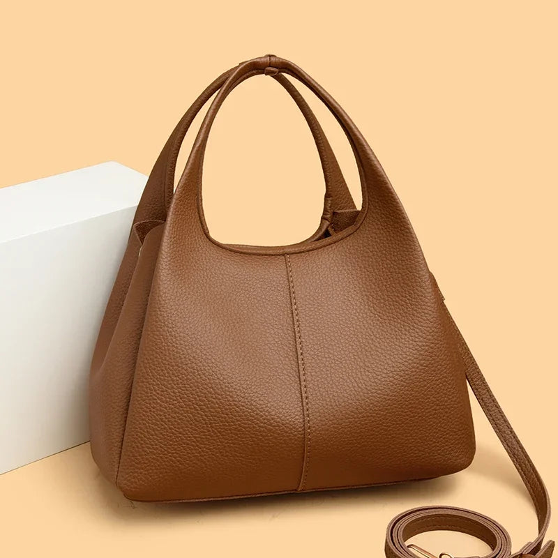 Luxe Casual Tote Damestas Hogekwaliteit lederen dameshandtas Schouder Crossbody voor dames 2025, grote vintage tassen Sac A Main