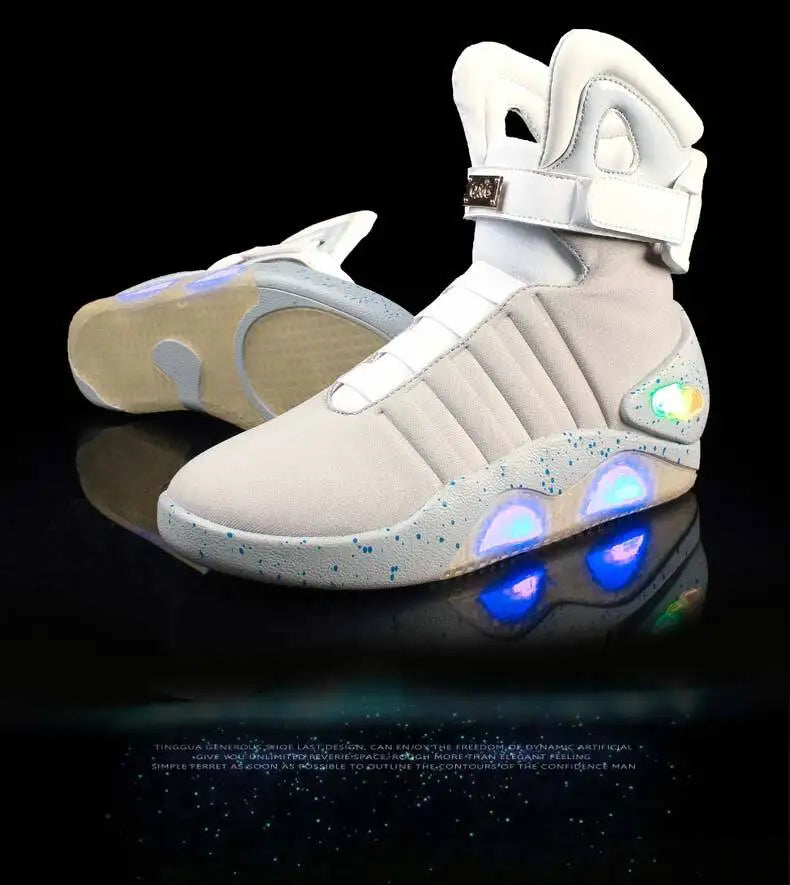 Chaussures Air New pour hommes, bottes Retour vers le futur, chaussures montantes, baskets, bottines Chelsea, mocassins montants, bottes, chaussures vulcanisées