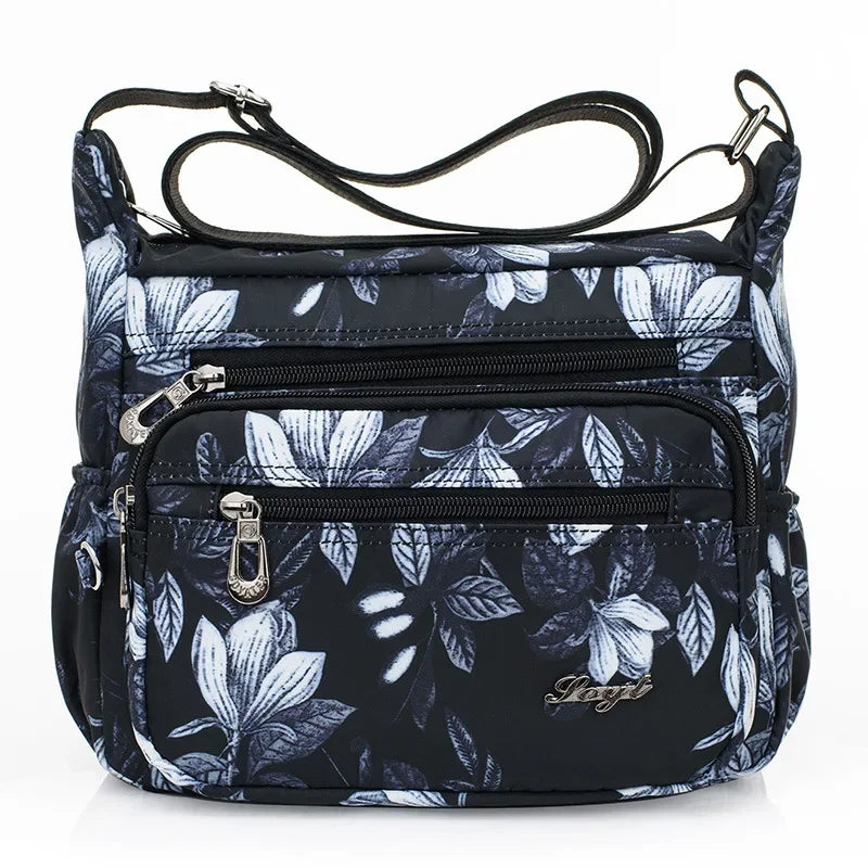 Women Casual Bolsos Messenger Bag Waterproof Nylon Shoulder Bag Large Capacity Mom Handbags Tote Crossbody Pack Sac A Main Purse