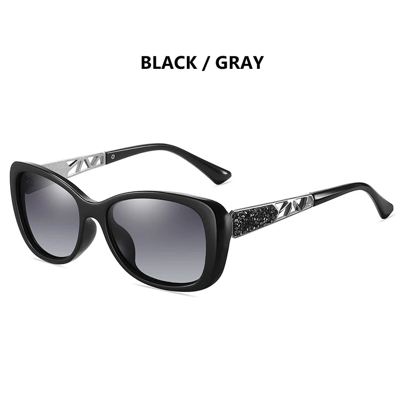 LM 2024 Women's Sunglasses Gradient Polarized Lens Luxury Design Ladies Elegant UV400 Fashion Eyewear Lunette De Soleil Femme
