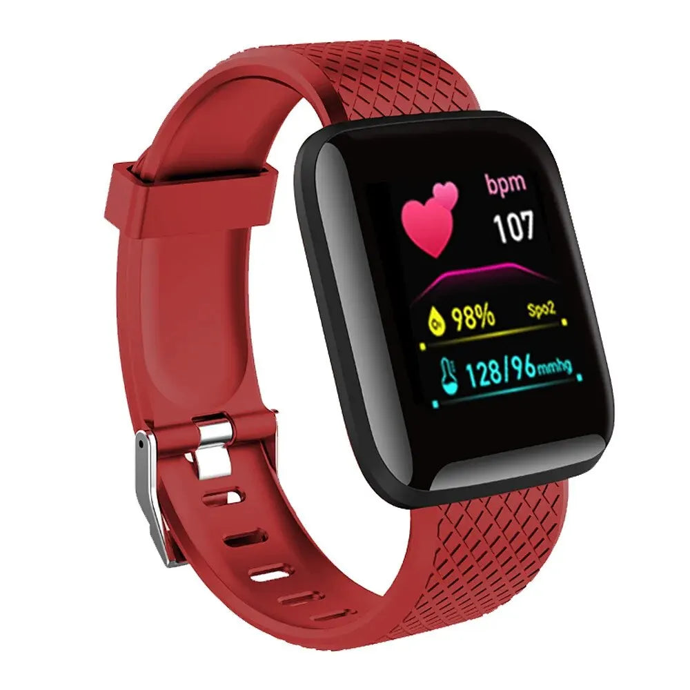 Montre connectée multifonction pour hommes, femmes et enfants, rappel de messages, contrôle de la musique, sport, pas, calories, D13, réveil, 116Plus