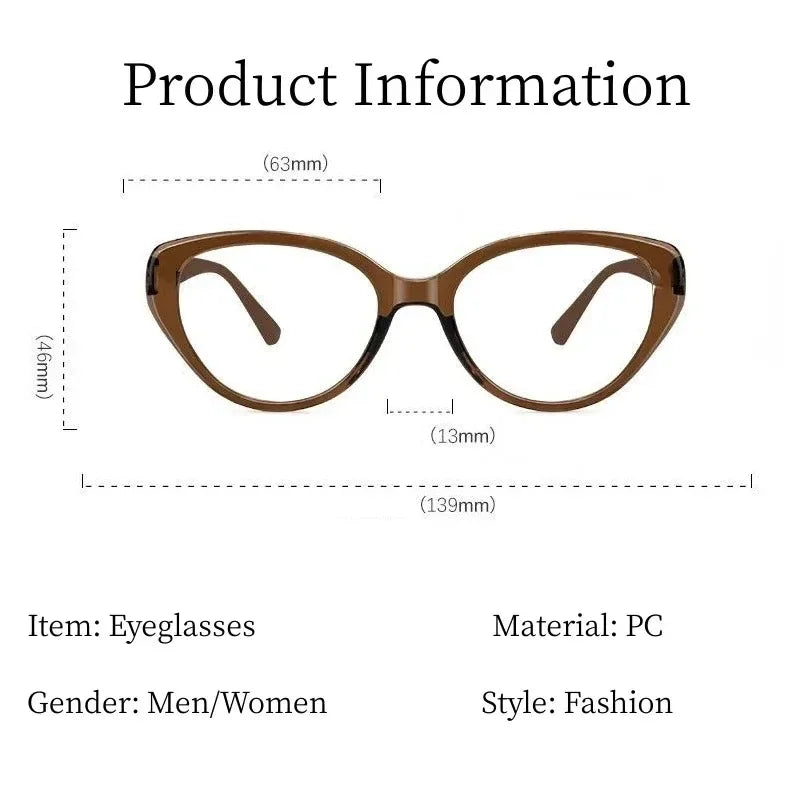Fashion Cat Eye Minus Sight Eyeglasses New Trend High Definition Myopia Glasses Anti blue Light Spetacle Computer Eyewear