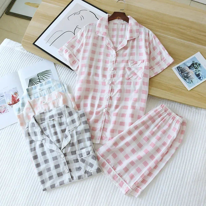 Pyjama d'été pour femme, nouvelle collection, section fine, short à manches courtes, grand imprimé floral, service à domicile, pyjama pour femme