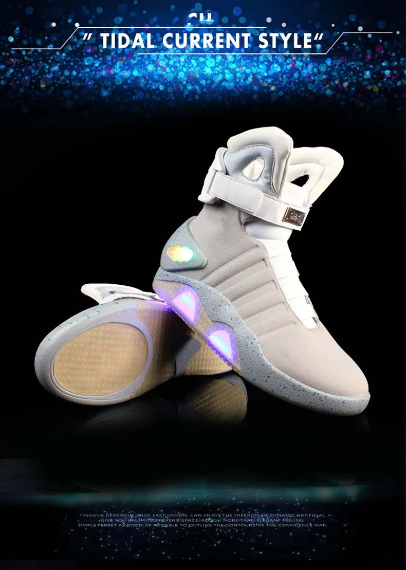 Chaussures Air New pour hommes, bottes Retour vers le futur, chaussures montantes, baskets, bottines Chelsea, mocassins montants, bottes, chaussures vulcanisées