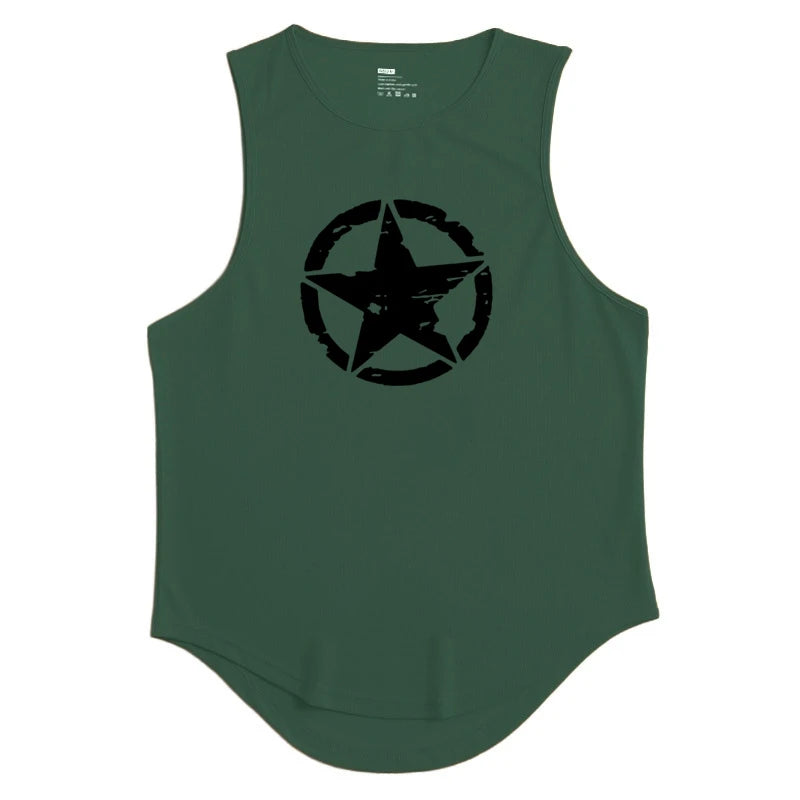 Men's Clothing Gym Quick-drying Sportswear T Shirt For Men Summer Fitness Tank Tops Male Mesh Basketball Sleeveless Shirt Vest