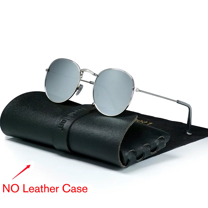 LeonLion Round Retro Sunglasses Men Round Vintage Sun Glasses for Men/Women Luxury Eyewear Men Metal Lunette Soleil Homme UV400
