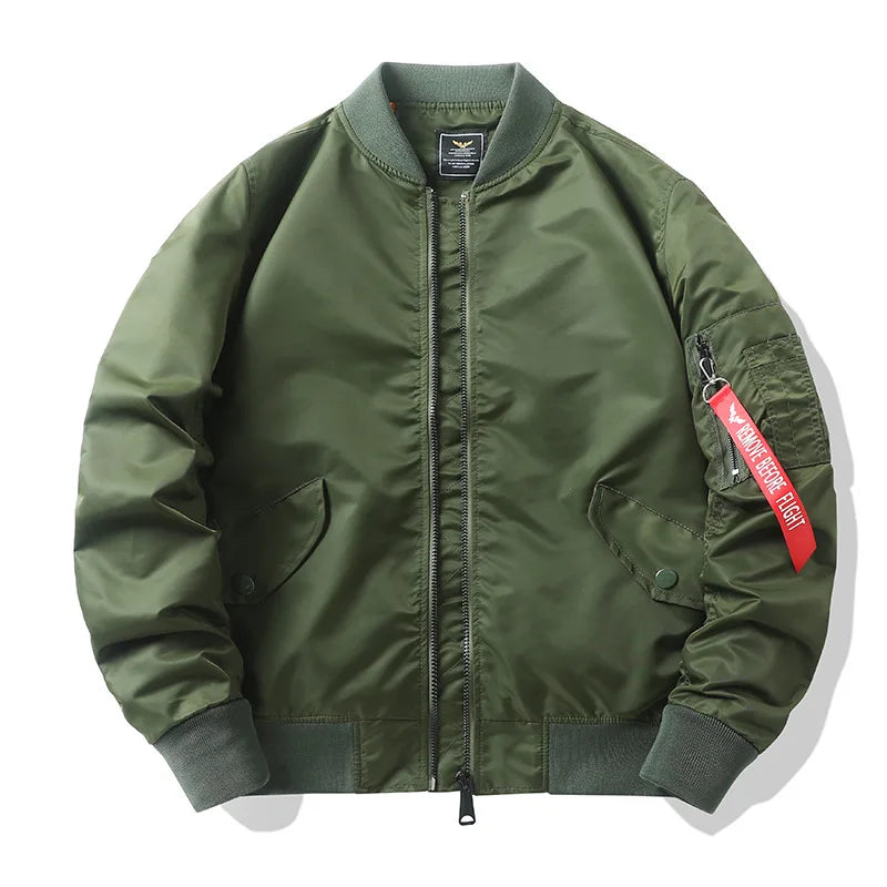 MA1 MA-1 Cargo Jacket Men's Spring Retro Fashion Loose Baseball Suit Coat Unisex Street Harajuku Multicolor Cargo Jacket