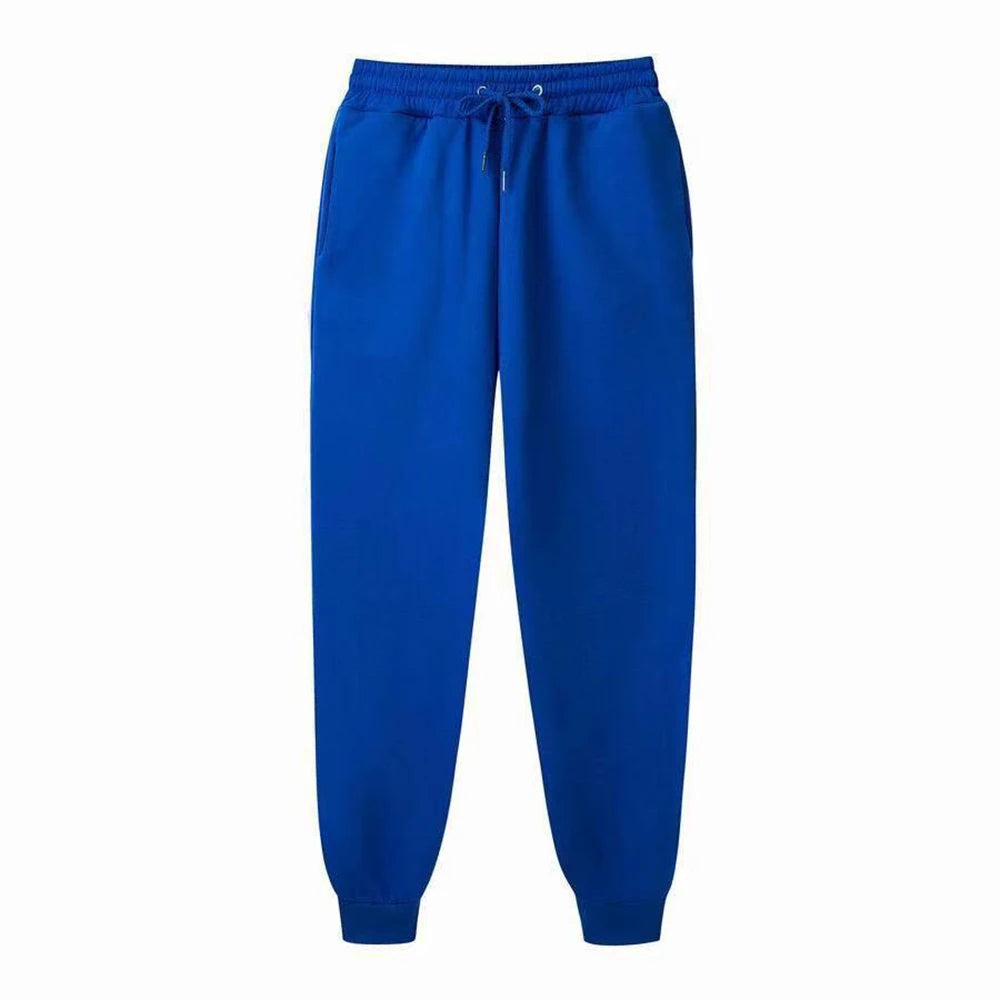 Pantalon de survêtement pour homme, pantalon polaire printemps-automne, pantalon de sport long, décontracté, poches à cordon, pantalon de survêtement surdimensionné pour homme