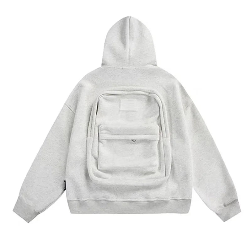 Supzoom Top Fashion Loose Automne et Hiver Nouveauté Style Américain Tendance Sac à Dos Intégré Populaire Décontracté Coton Sweats à Capuche