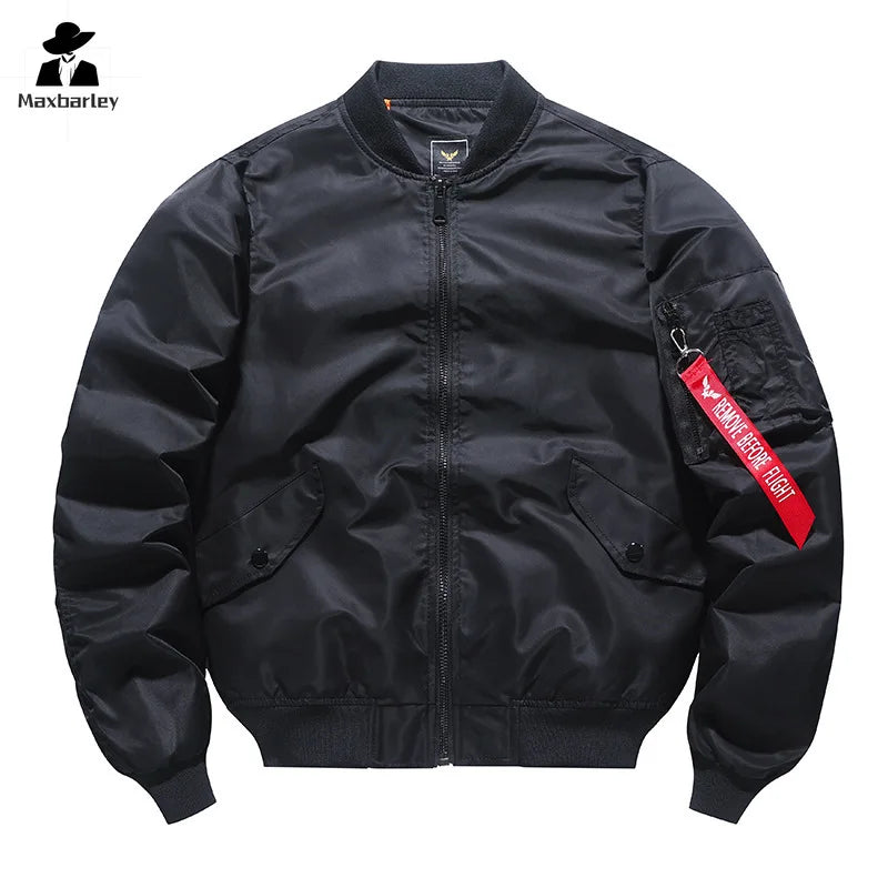 MA1 MA-1 Cargo Jacket Men's Spring Retro Fashion Loose Baseball Suit Coat Unisex Street Harajuku Multicolor Cargo Jacket