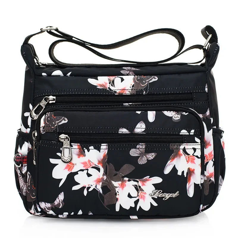 Women Casual Bolsos Messenger Bag Waterproof Nylon Shoulder Bag Large Capacity Mom Handbags Tote Crossbody Pack Sac A Main Purse