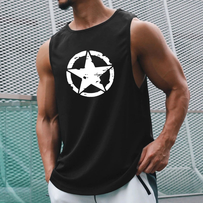 Men's Clothing Gym Quick-drying Sportswear T Shirt For Men Summer Fitness Tank Tops Male Mesh Basketball Sleeveless Shirt Vest